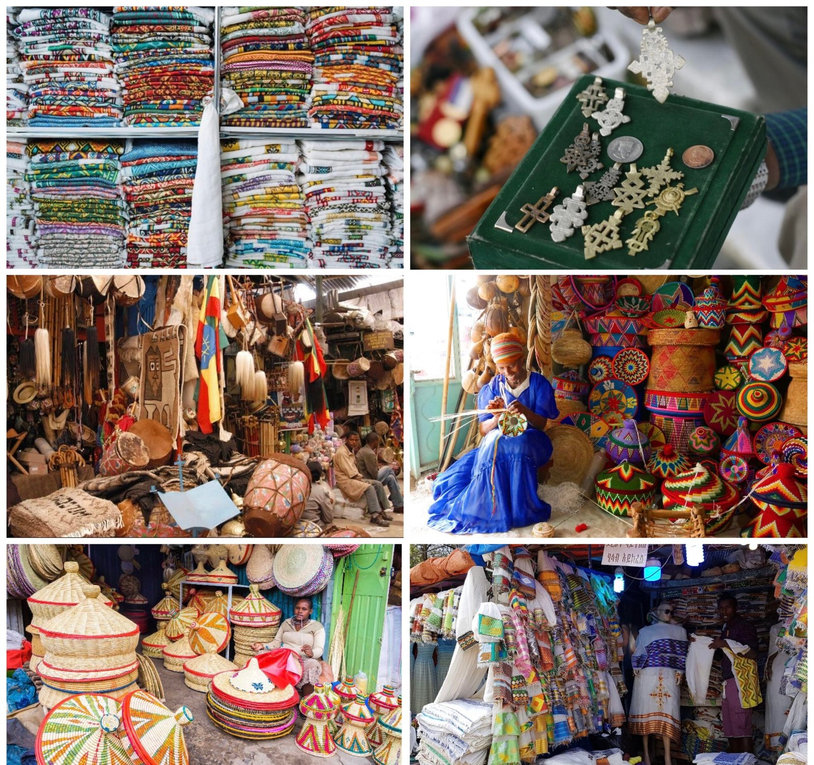 Ethiopian shopping, handmade crafts and traditional textiles